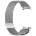 For Samsung Galaxy Watch 6 Classic Button Style Milan Magnetic Metal Watch Band(Silver)