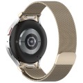 For Samsung Galaxy Watch 6 Classic Button Style Milan Magnetic Metal Watch Band(Starlight Color)