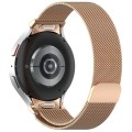 For Samsung Galaxy Watch4 / 4 Classic 46mm Button Style Milan Magnetic Metal Watch Band(Rose Gold)