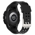 For Samsung Galaxy Watch6 44mm TPU Integrated Silicone Watch Band(Black)