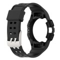 For Samsung Galaxy Watch6 40mm TPU Integrated Silicone Watch Band(Black)