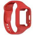 For Redmi Watch 3 Active Integrated Fully Enclosed Silicone Watch Band(Red)