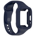 For Redmi Watch 3 Active Integrated Fully Enclosed Silicone Watch Band(Ink Blue)