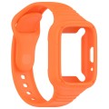 For Redmi Watch 3 Lite Integrated Fully Enclosed Silicone Watch Band(Orange)