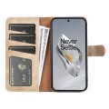 For OnePlus 12 Stitching Horizontal Flip Leather Phone Case(Yellow)