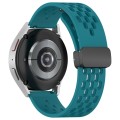 For Samsung Galaxy Gear Sport 20mm Folding Magnetic Clasp Silicone Watch Band(Green)