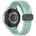 For Samsung Galaxy Gear Sport 20mm Folding Magnetic Clasp Silicone Watch Band(Teal)