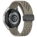 For Samsung Galaxy Gear Sport 20mm Folding Magnetic Clasp Silicone Watch Band(Space Grey)
