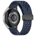For Samsung Galaxy Watch Active 20mm Folding Magnetic Clasp Silicone Watch Band(Midnight Blue)