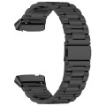 For Redmi Watch 3 Lite Three Bead Stainless Steel Metal Watch Band(Black)