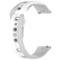 For Garmin VivoMove Style 20mm Double Color Silicone Watch Band(Grey+White)