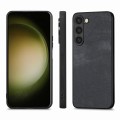 For Samsung Galaxy S10 Vintage Leather PC Back Cover Phone Case(Black)