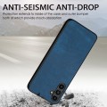 For Samsung Galaxy A52 Vintage Leather PC Back Cover Phone Case(Blue)