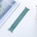 For  Apple Watch SE 2022 40mm Denim Magnetic Watch Band(Cyan)