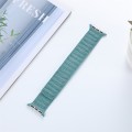 For Apple Watch 6 40mm Denim Magnetic Watch Band(Cyan)