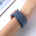 For Apple Watch 4 44mm Denim Magnetic Watch Band(Blue)