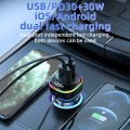 YQ5 PD 105W Cigarette Lighter Adapter 5 Multi Ports Car Charger for Rear Seat 105W Fast Car Charger