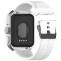 For OPPO Watch 4 Pro 22mm Solid Color Silicone Watch Band(White)