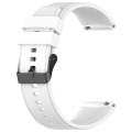 For OPPO Watch 4 Pro 22mm Solid Color Silicone Watch Band(White)