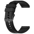 For OPPO Watch 4 Pro 22mm Solid Color Silicone Watch Band(Black)