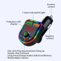 P6 Smart Bluetooth Calling Car Wireless MP3 Audio Device Colorful Ambient Lights Car Charger