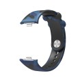 For Xiaomi Mi Band 8 Pro Painted Pattern Silicone Watch Band(Camo Blue)