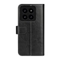 For Xiaomi 14 Pro R64 Texture Horizontal Flip Leather Phone Case(Black)