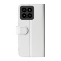 For Xiaomi 14 Pro R64 Texture Horizontal Flip Leather Phone Case(White)