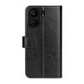 For Xiaomi Redmi Note 13C R64 Texture Horizontal Flip Leather Phone Case(Black)