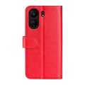 For Xiaomi Redmi Note 13C R64 Texture Horizontal Flip Leather Phone Case(Red)