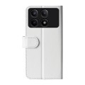 For Xiaomi Redmi K70E R64 Texture Horizontal Flip Leather Phone Case(White)