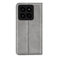 For Xiaomi 14 Pro Retro-skin Magnetic Suction Leather Phone Case(Grey)