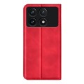For Xiaomi Redmi K70 Retro-skin Magnetic Suction Leather Phone Case(Red)
