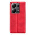 For Xiaomi Redmi Note 13 4G Retro-skin Magnetic Suction Leather Phone Case(Red)
