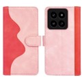 For Xiaomi 14 Pro Stitching Horizontal Flip Leather Phone Case(Red)