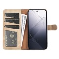 For Xiaomi 14 Stitching Horizontal Flip Leather Phone Case(Yellow)