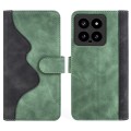 For Xiaomi 14 Stitching Horizontal Flip Leather Phone Case(Green)