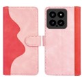 For Xiaomi 14 Stitching Horizontal Flip Leather Phone Case(Red)