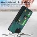 For Samsung Galaxy A42 5G Retro Cross Wristband Wallet Leather Back Phone Case(Green)