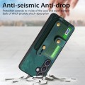 For Samsung Galaxy S24+ 5G Retro Cross Wristband Wallet Leather Back Phone Case(Green)