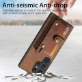 For Samsung Galaxy S24 Ultra 5G Retro Cross Wristband Wallet Leather Back Phone Case(Brown)