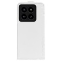 For Xiaomi 14 Pro R64 Texture Single Vertical Flip Leather Phone Case(White)