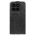 For Xiaomi 14 R64 Texture Single Vertical Flip Leather Phone Case(Black)