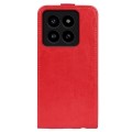 For Xiaomi 14 R64 Texture Single Vertical Flip Leather Phone Case(Red)