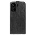 For Xiaomi Redmi 13C R64 Texture Single Vertical Flip Leather Phone Case(Black)