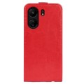 For Xiaomi Redmi 13C R64 Texture Single Vertical Flip Leather Phone Case(Red)