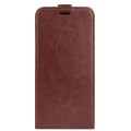 For Xiaomi Redmi 13C R64 Texture Single Vertical Flip Leather Phone Case(Brown)