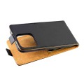 For iPhone 15 Vertical Flip Leather Phone Case with Card Slot(Black)
