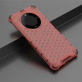 For Honor X9b Shockproof Honeycomb Phone Case(Red)