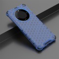 For Honor X9b Shockproof Honeycomb Phone Case(Blue)